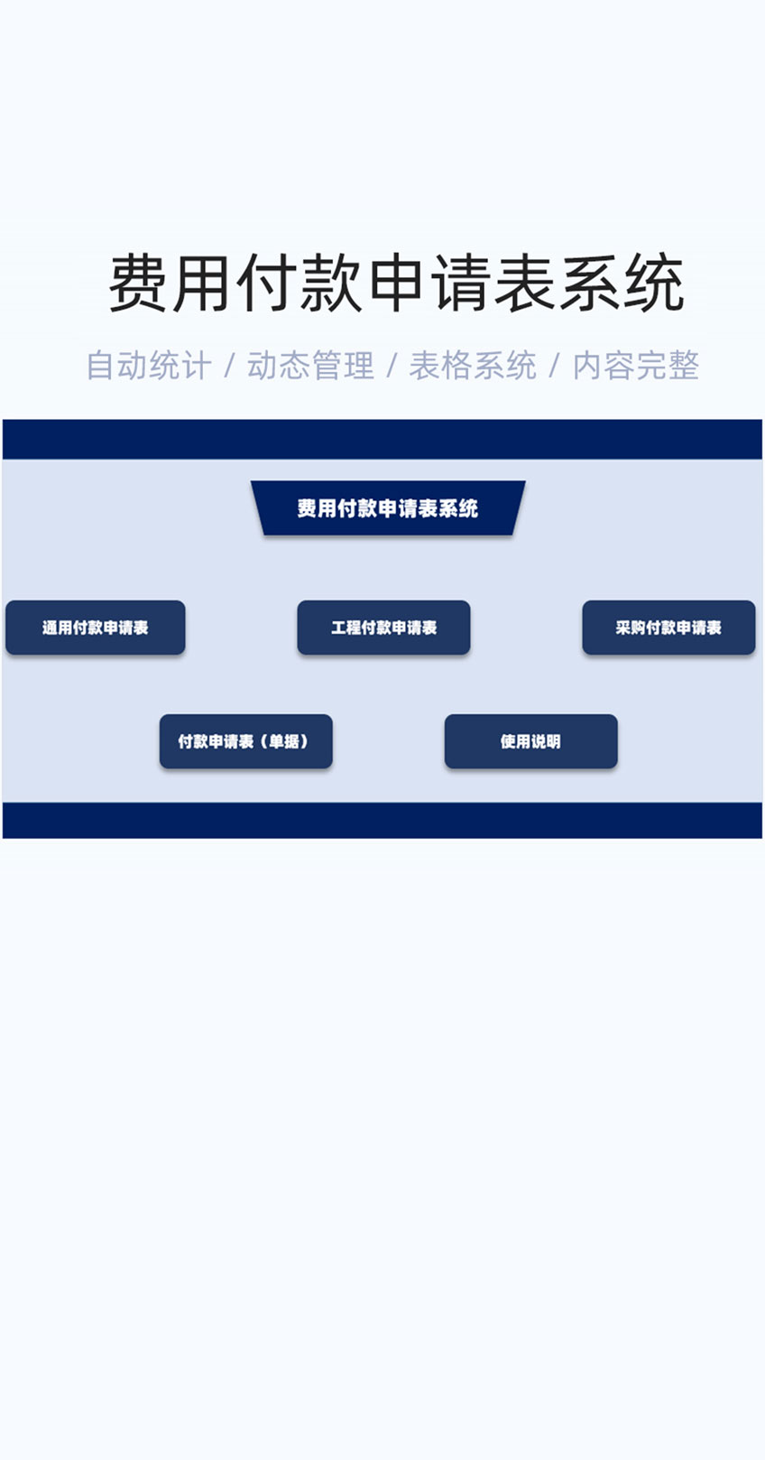 费用付款申请表模版excel表格插图