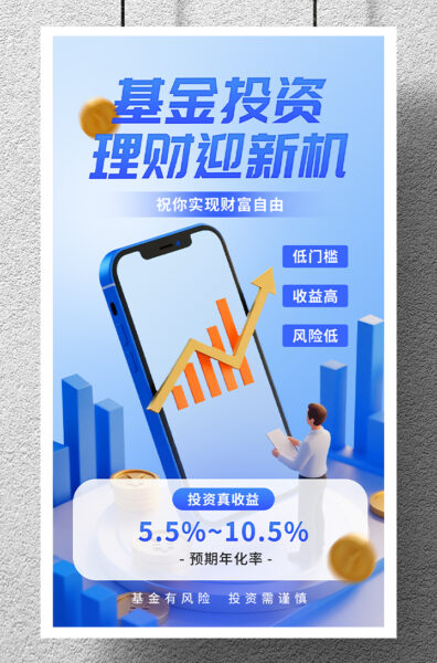 投资理财基金投资介绍手机海报